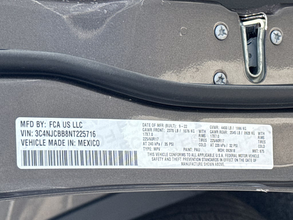 Used 2022 Jeep Compass Altitude SUV