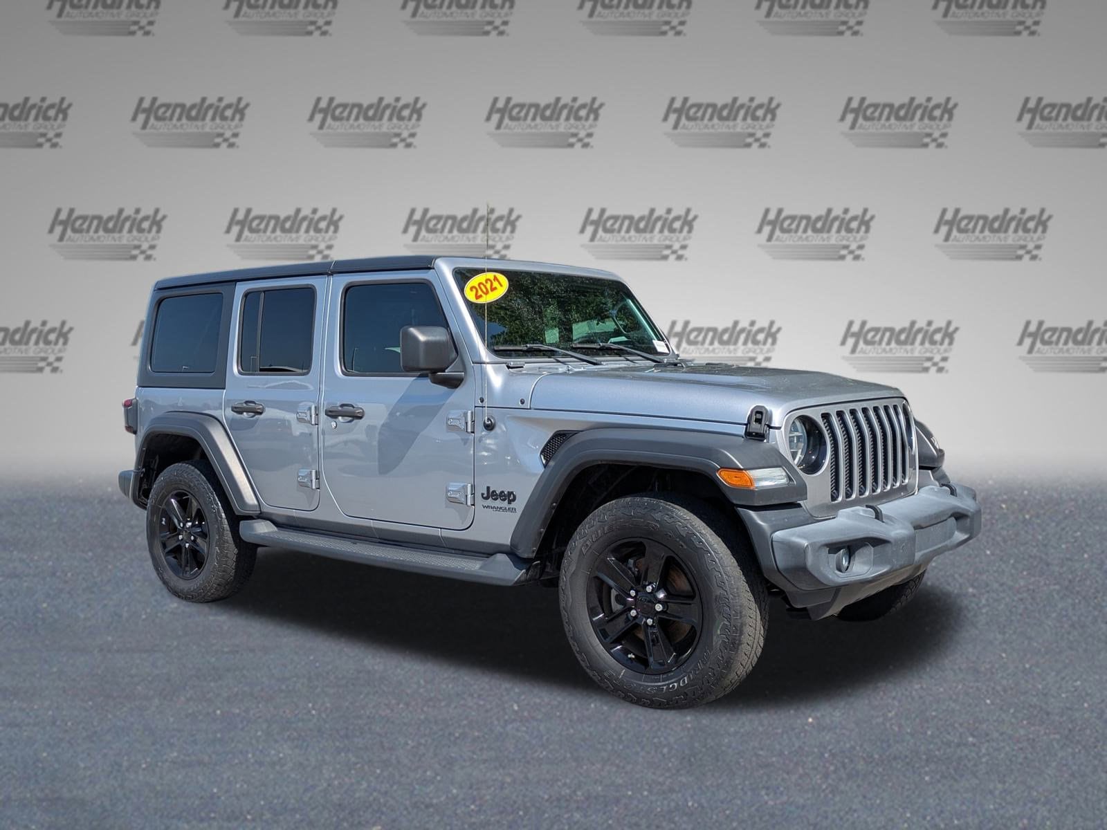 Used 2021 Jeep Wrangler Unlimited Altitude with VIN 1C4HJXDM3MW547014 for sale in Wilmington, NC