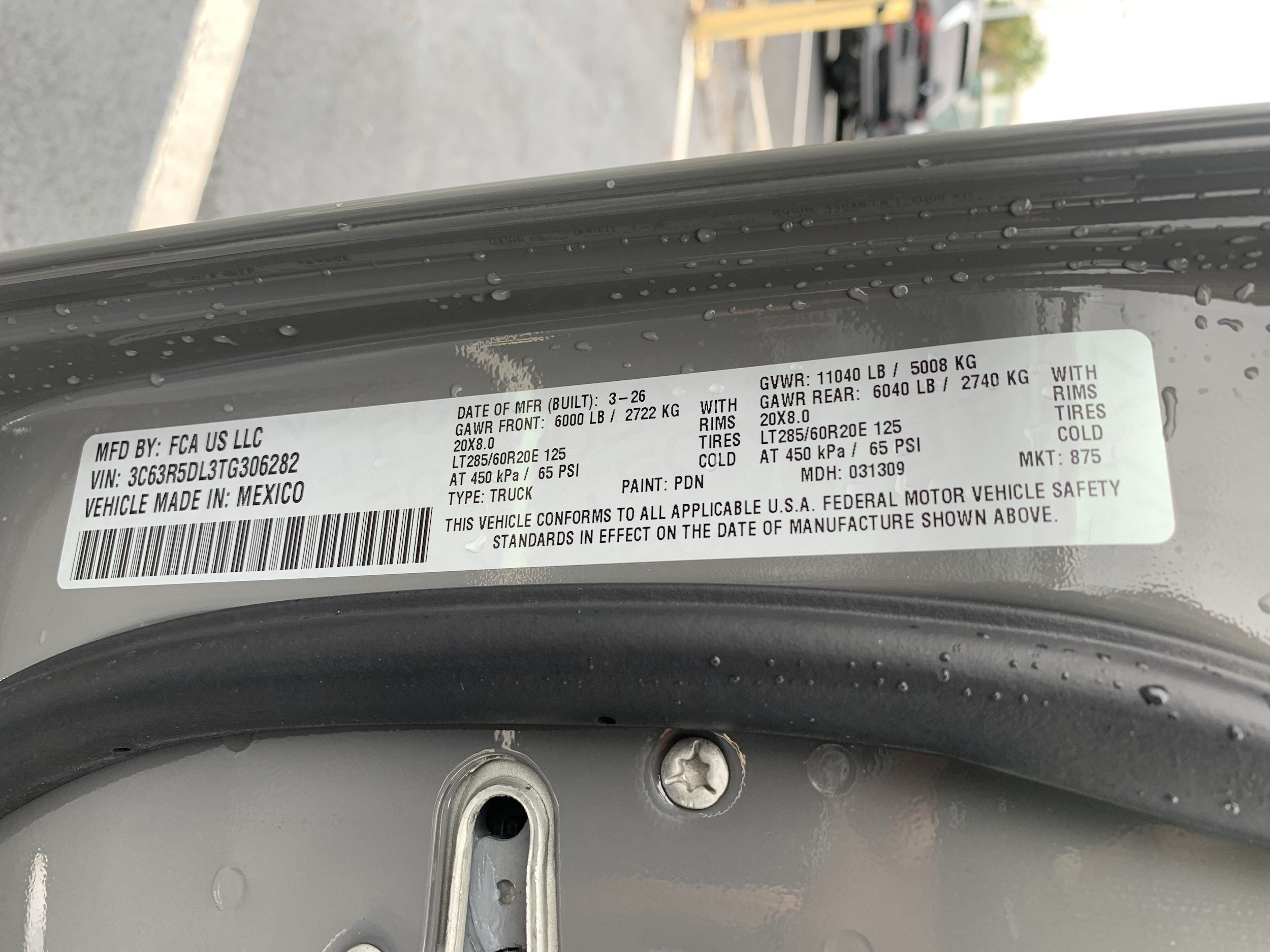 New 2026 Ram 2500 For Sale in Charleston - VIN: 3C63R5DL3TG306282