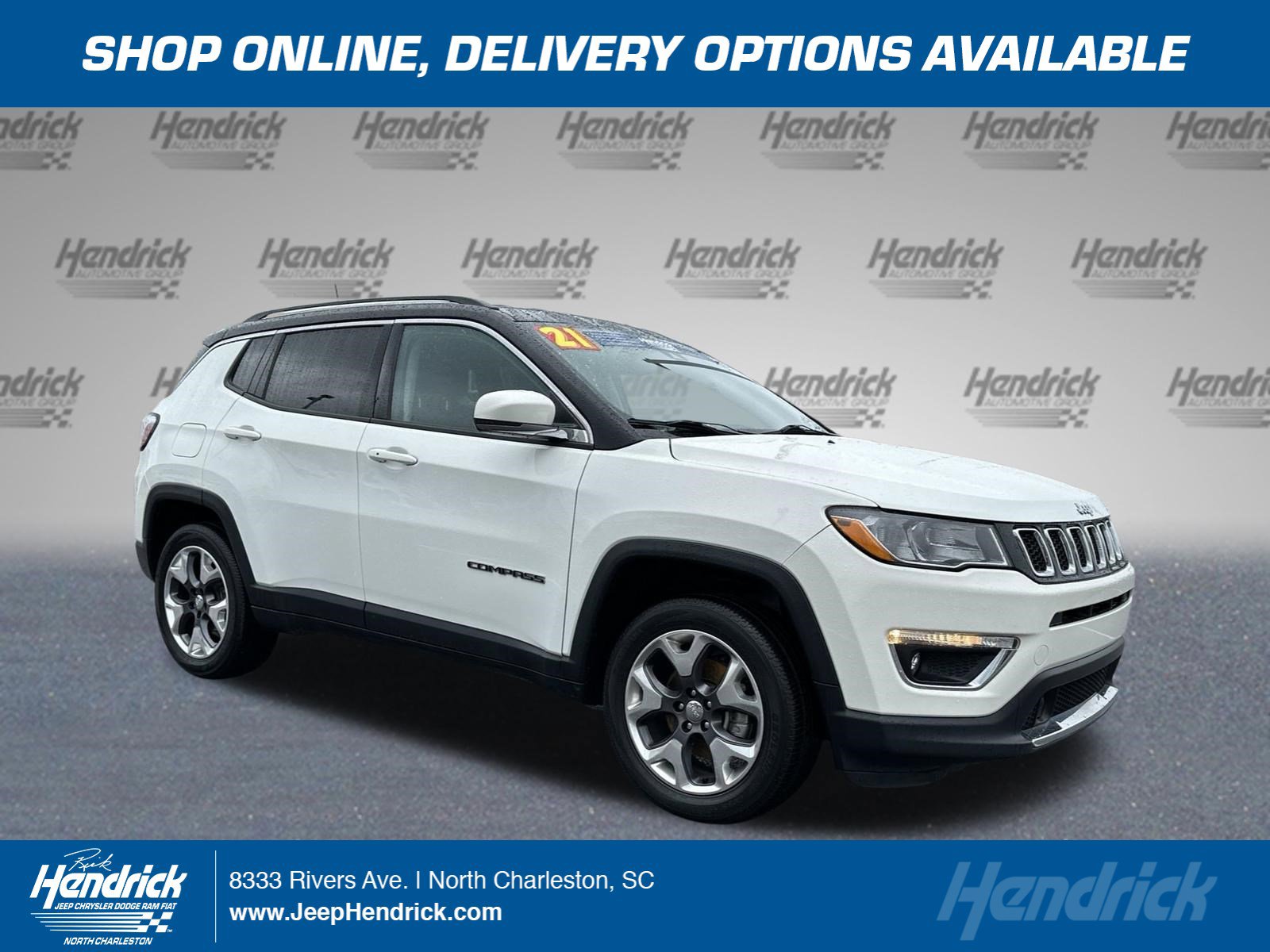 Used 2021 Jeep Compass For Sale in North Charleston, SC VIN:  3C4NJDCB6MT506500