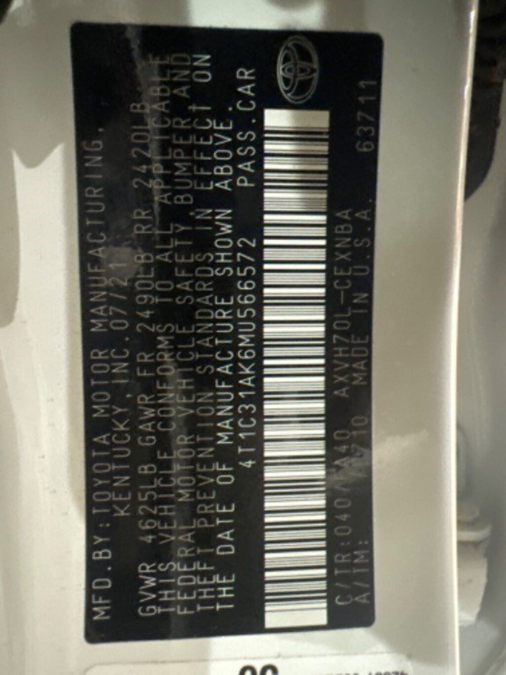 Certified 2021 Toyota Camry Hybrid LE Sedan