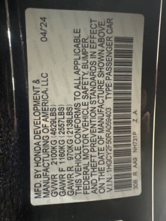 2024 Honda Accord Hybrid Sport photo 3