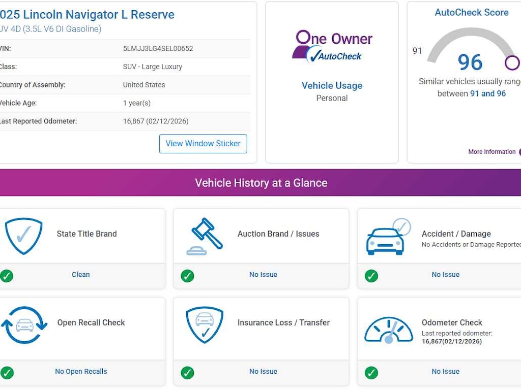 Used 2025 Lincoln Navigator L Reserve 4x4