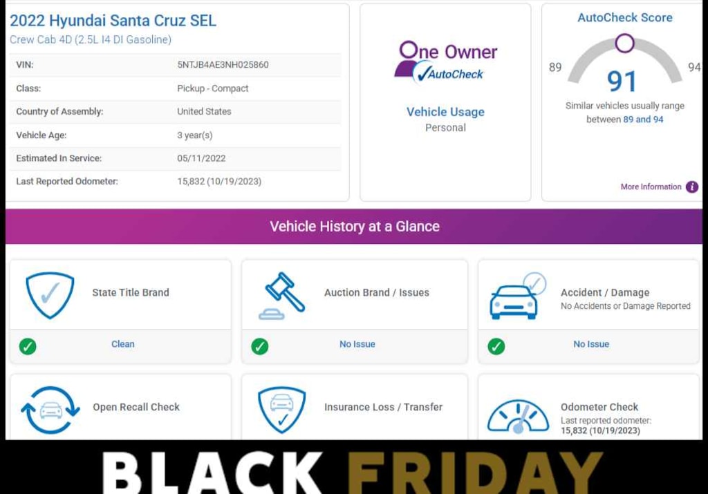 Used 2022 Hyundai Santa Cruz SEL FWD FWD