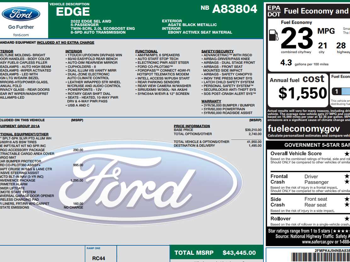 Used 2022 Ford Edge SEL with VIN 2FMPK4J94NBA83804 for sale in Monticello, IL