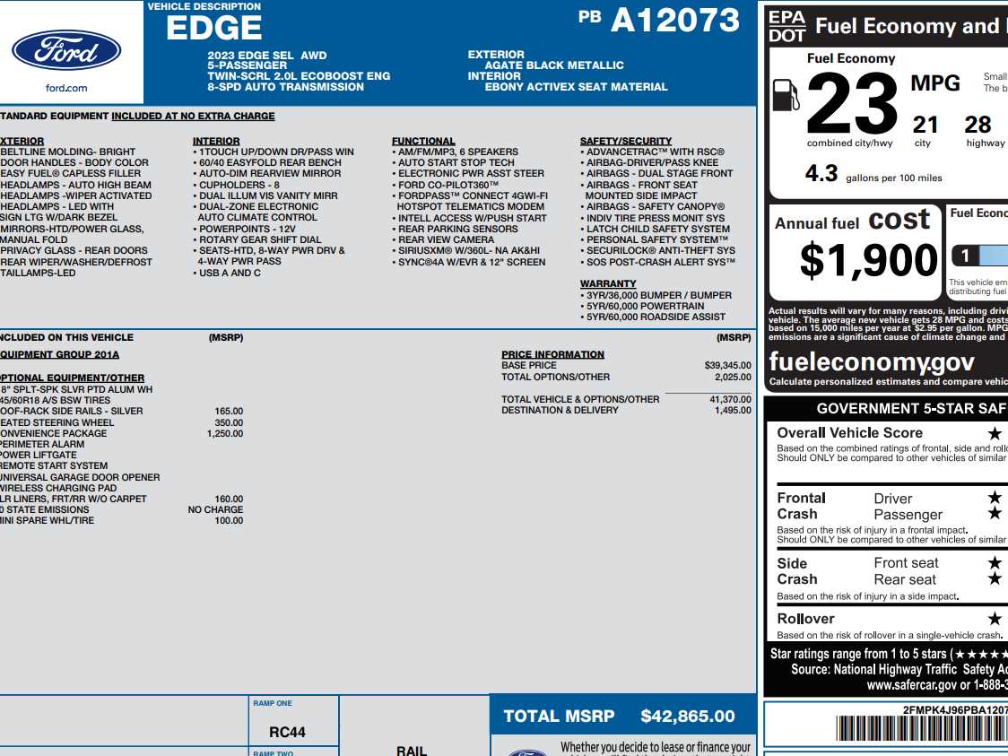 Used 2023 Ford Edge SEL with VIN 2FMPK4J96PBA12073 for sale in Monticello, IL