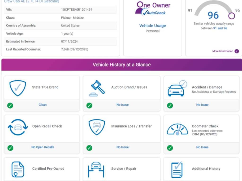 Used 2024 Chevrolet Colorado 4WD Trail Boss Crew Cab Crew Cab