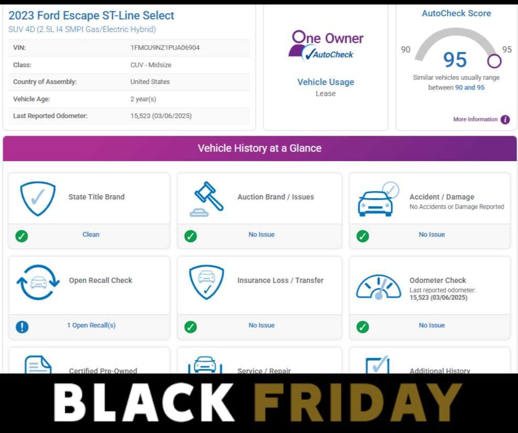 Used 2023 Ford Escape ST-Line Select AWD