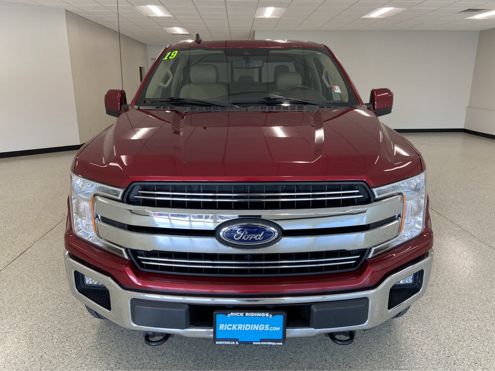 Used 2019 Ford F-150 Lariat with VIN 1FTEW1E42KFD29255 for sale in Monticello, IL