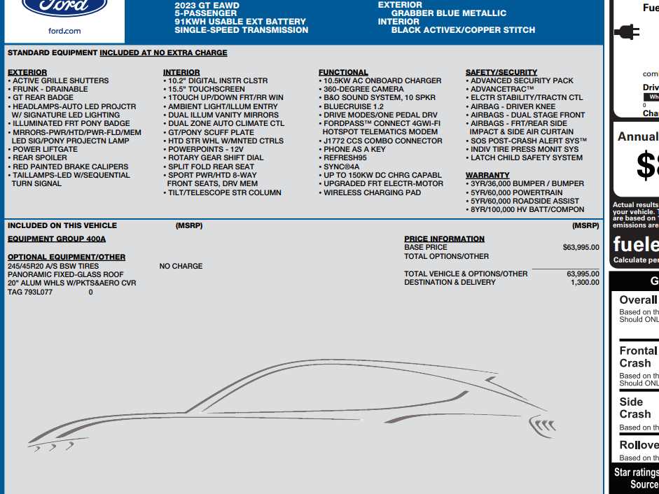 Used 2023 Ford Mustang Mach-E GT AWD with VIN 3FMTK4SE0PMA20050 for sale in Monticello, IL
