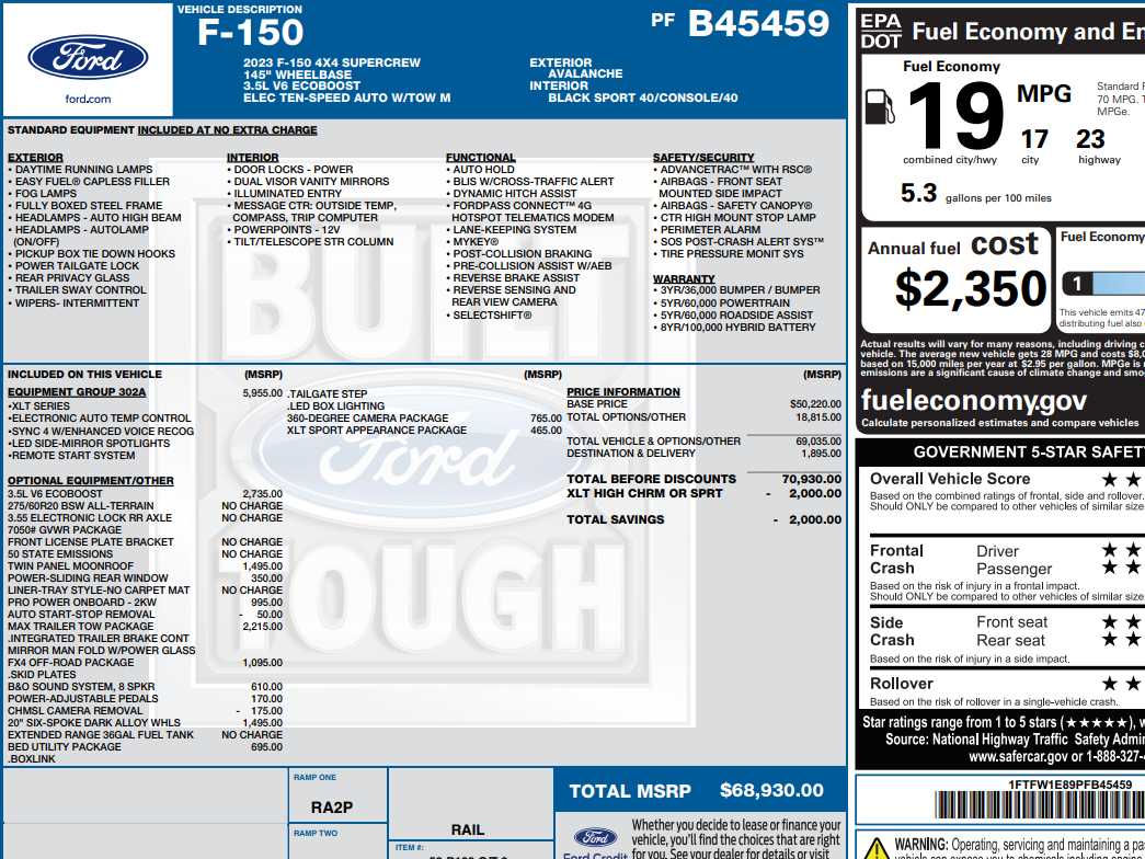 1FTFW1E89PFB45459