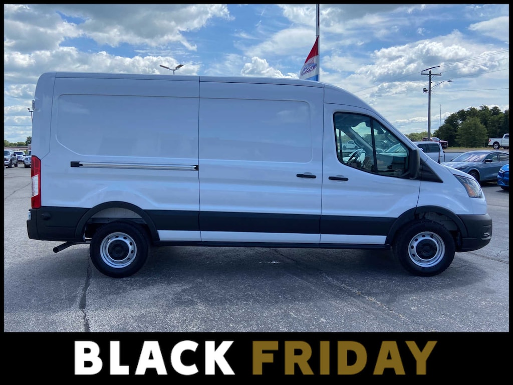 New 2025 Ford Transit Cargo Van T-250 148 Med Rf 9070 GVWR RWD