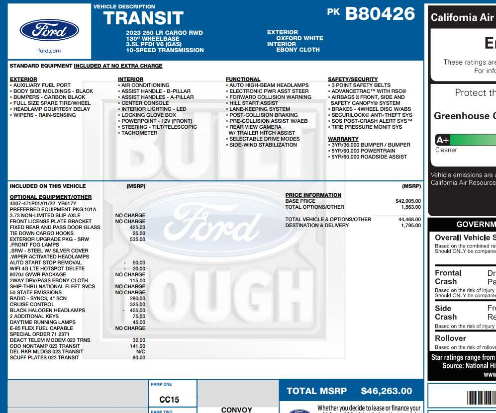 2023 Ford Transit Van Base's photo