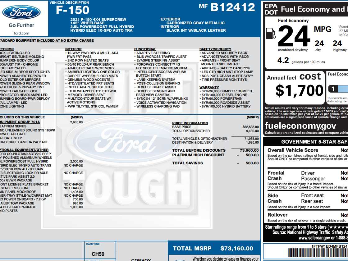 Used 2021 Ford F-150 Platinum with VIN 1FTFW1ED4MFB12412 for sale in Monticello, IL