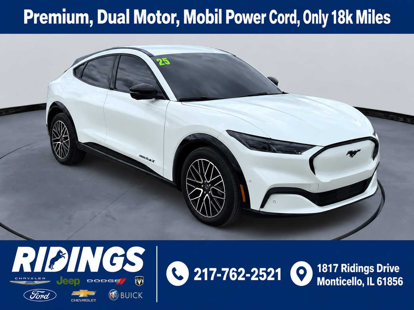 Used 2024 Ford Mustang Mach-E Premium AWD with VIN 3FMTK3SU6RMA32918 for sale in Monticello, IL