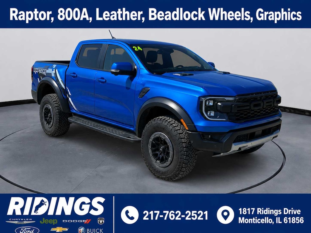 Used 2024 Ford Ranger Raptor 4WD Supercrew 5 Box 4WD SuperCrew 5 Box