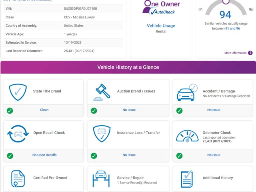 Used 2024 BMW X3 xDrive30i Sports Activity Vehicle