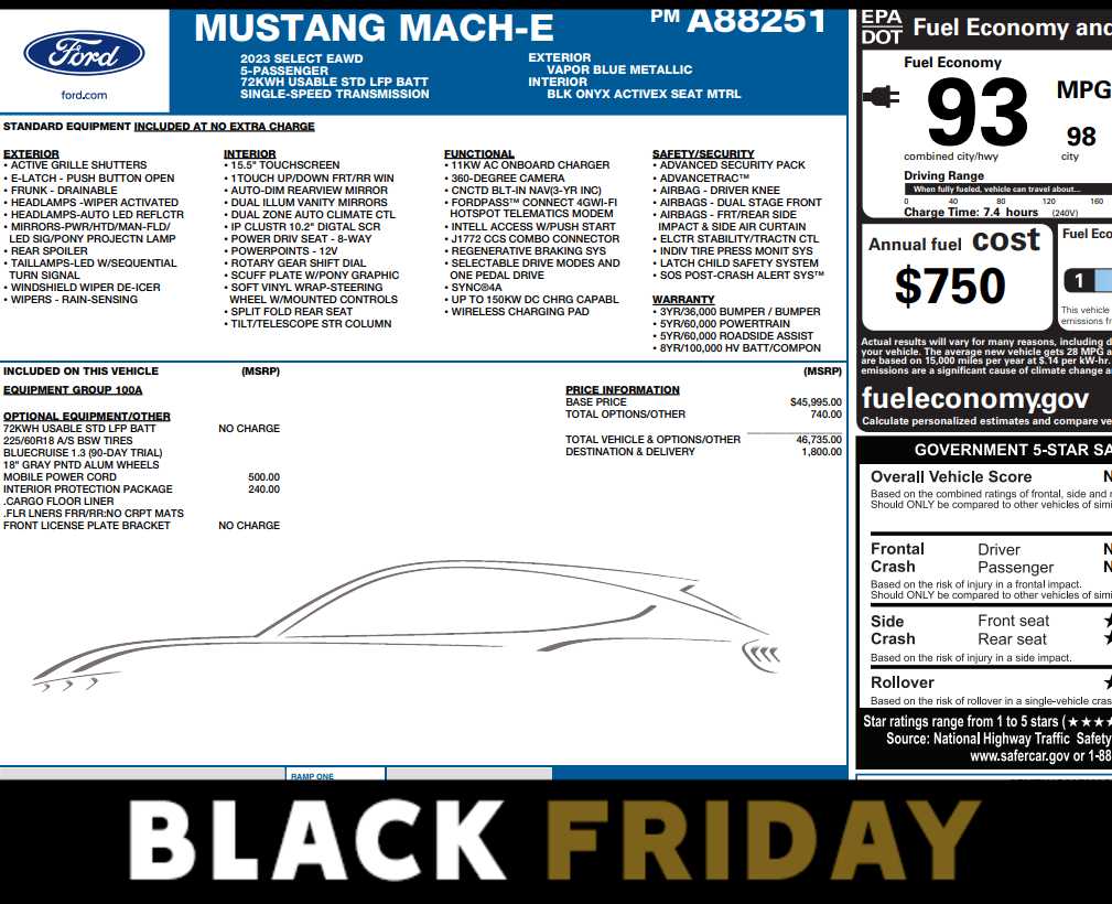 Used 2023 Ford Mustang Mach-E Select AWD with VIN 3FMTK1S50PMA88251 for sale in Monticello, IL