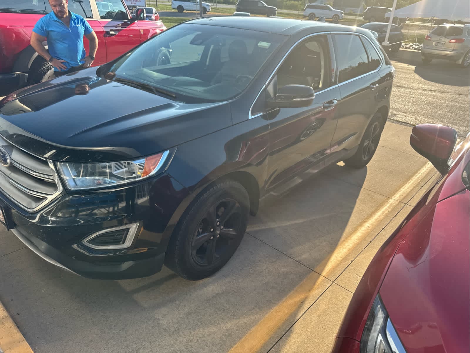 Used 2018 Ford Edge SEL with VIN 2FMPK4J98JBC54936 for sale in Monticello, IL