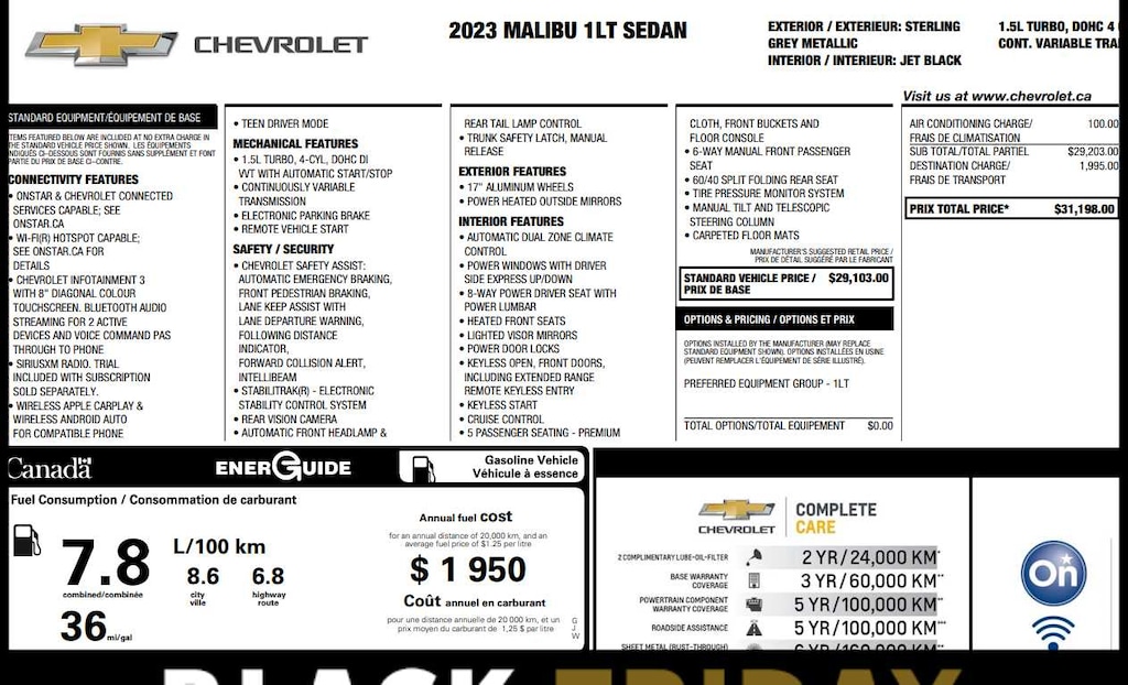 Used 2023 Chevrolet Malibu LT Sdn