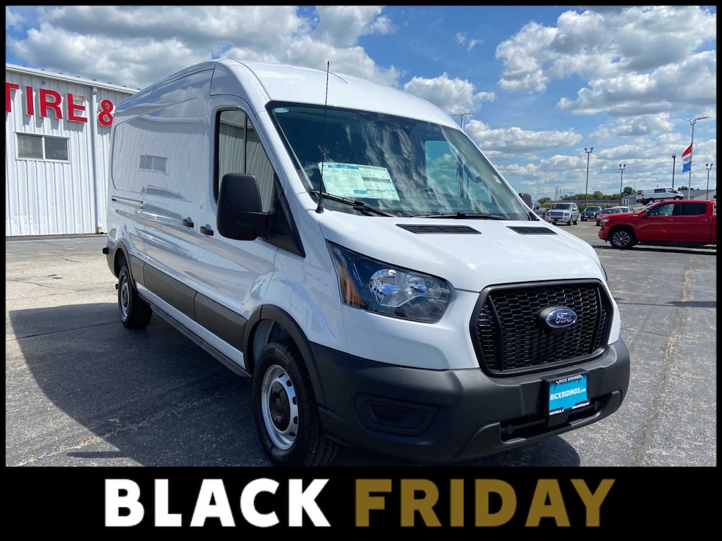 New 2025 Ford Transit Cargo Van T-250 148 Med Rf 9070 GVWR RWD