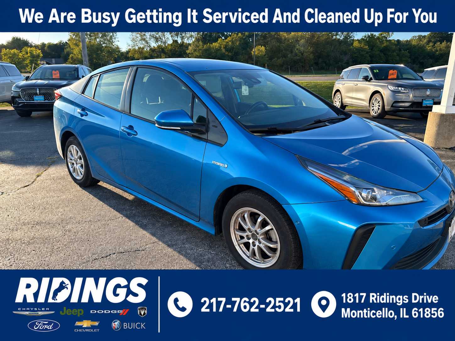 Used 2019 Toyota Prius LE with VIN JTDKARFU7K3087031 for sale in Monticello, IL