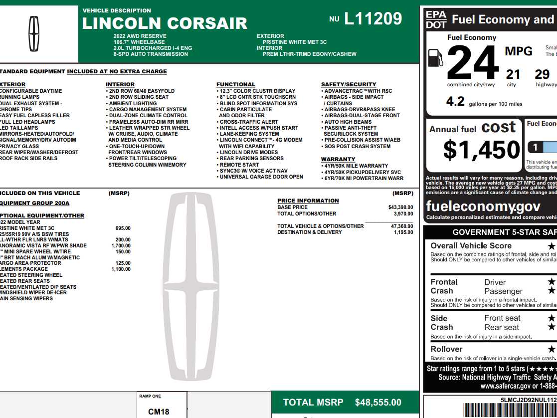 Used 2022 Lincoln Corsair Reserve with VIN 5LMCJ2D92NUL11209 for sale in Monticello, IL
