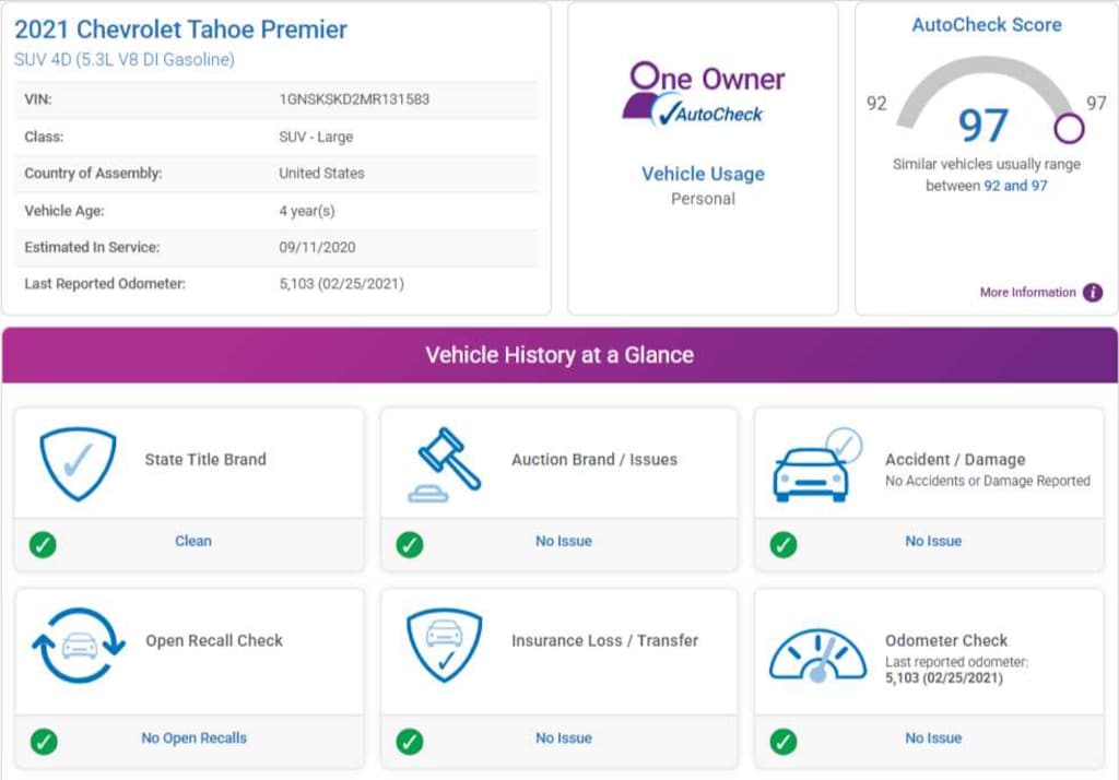 Used 2021 Chevrolet Tahoe Premier 4WD