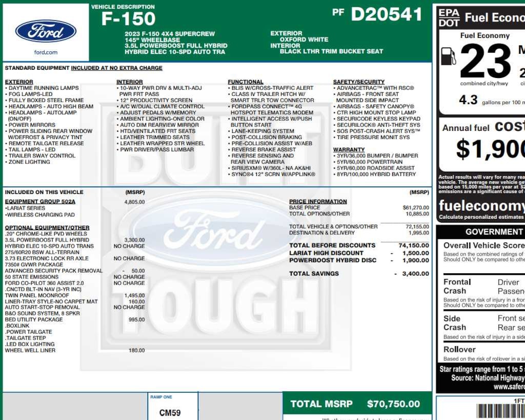 Used 2023 Ford F-150 Lariat