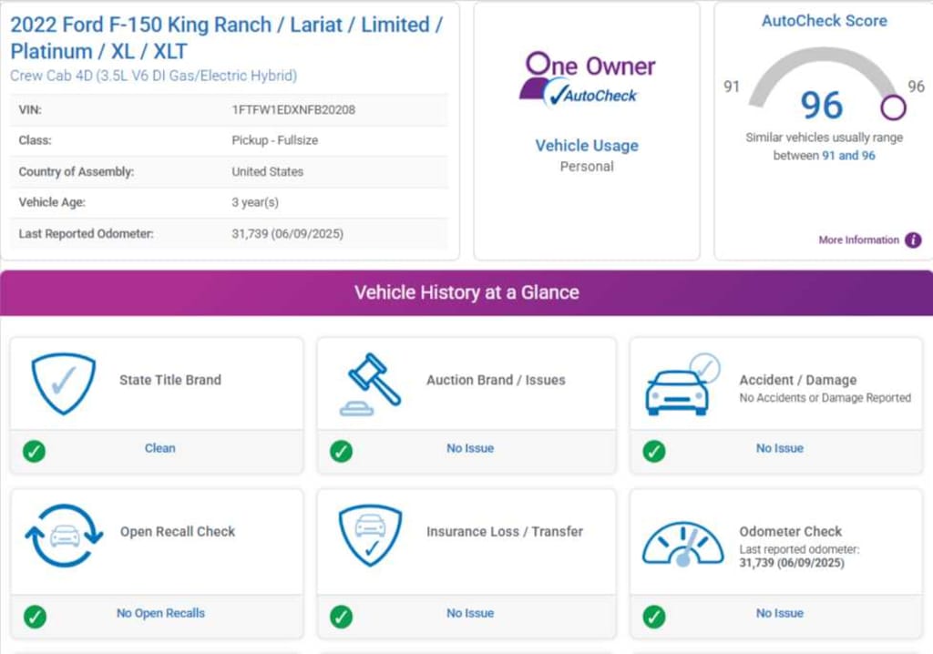 Used 2022 Ford F-150 Platinum 4WD Supercrew 5.5 Box 4WD SuperCrew 5.5 Box