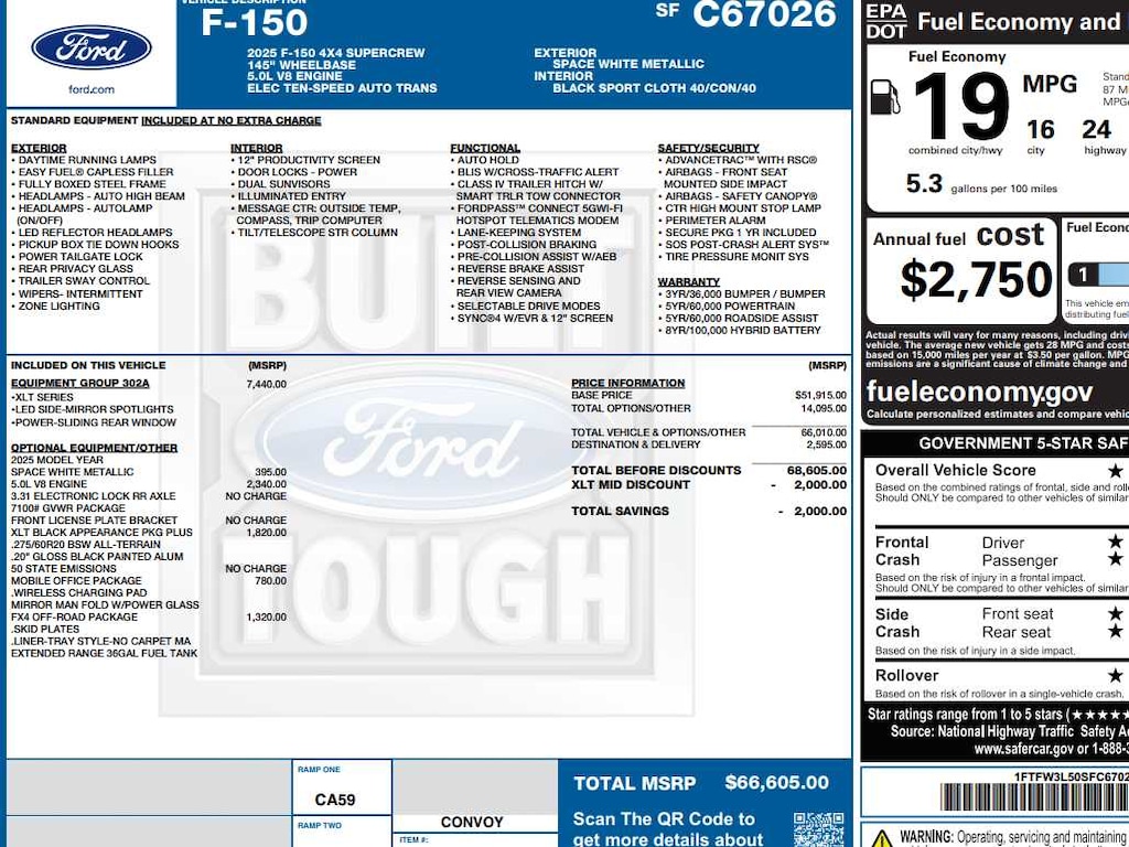 New 2025 Ford F-150 XLT