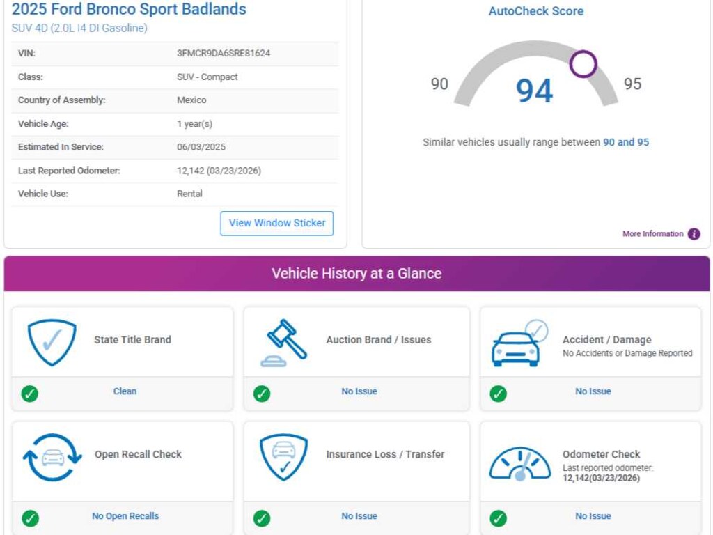 Used 2025 Ford Bronco Sport Badlands 4x4