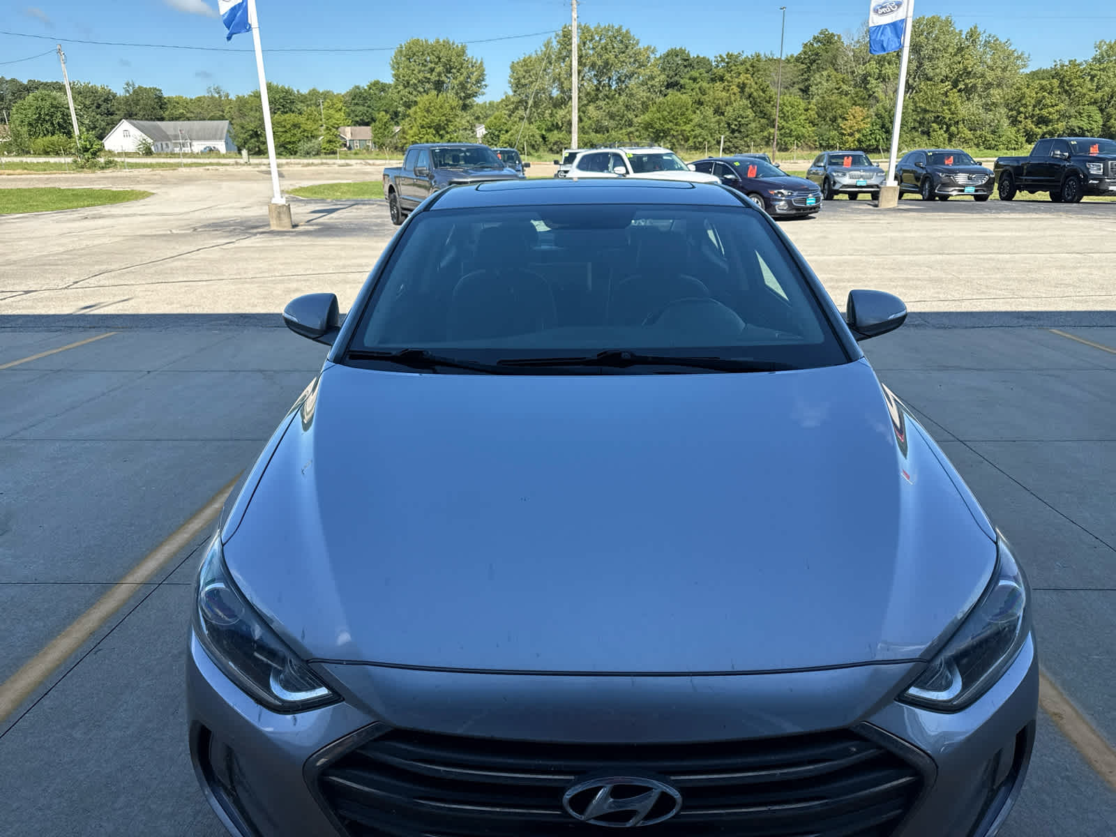 Used 2017 Hyundai Elantra Limited with VIN 5NPD84LF3HH210608 for sale in Monticello, IL