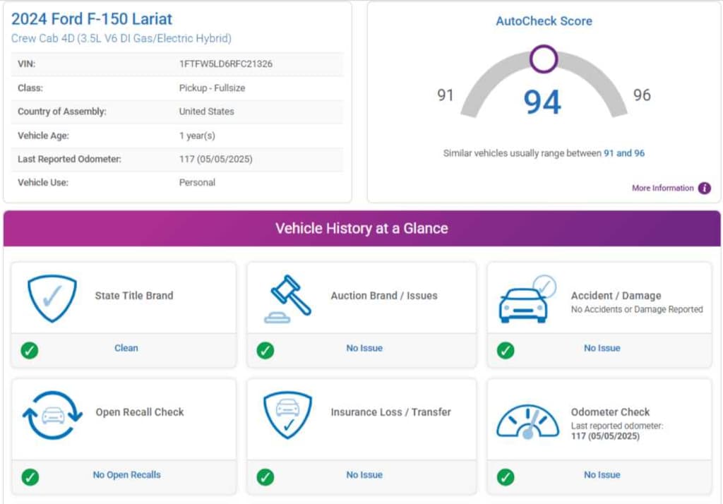 Used 2024 Ford F-150 Lariat 4WD Supercrew 5.5 Box 4WD SuperCrew 5.5 Box