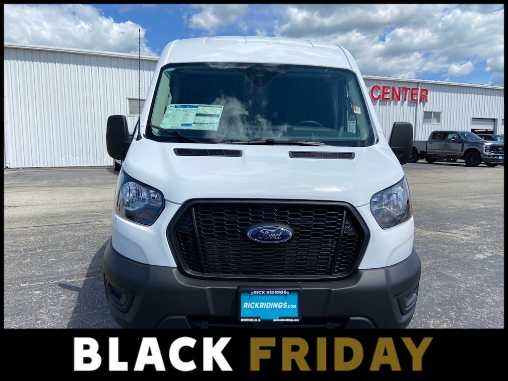 New 2025 Ford Transit Cargo Van T-250 148 Med Rf 9070 GVWR RWD