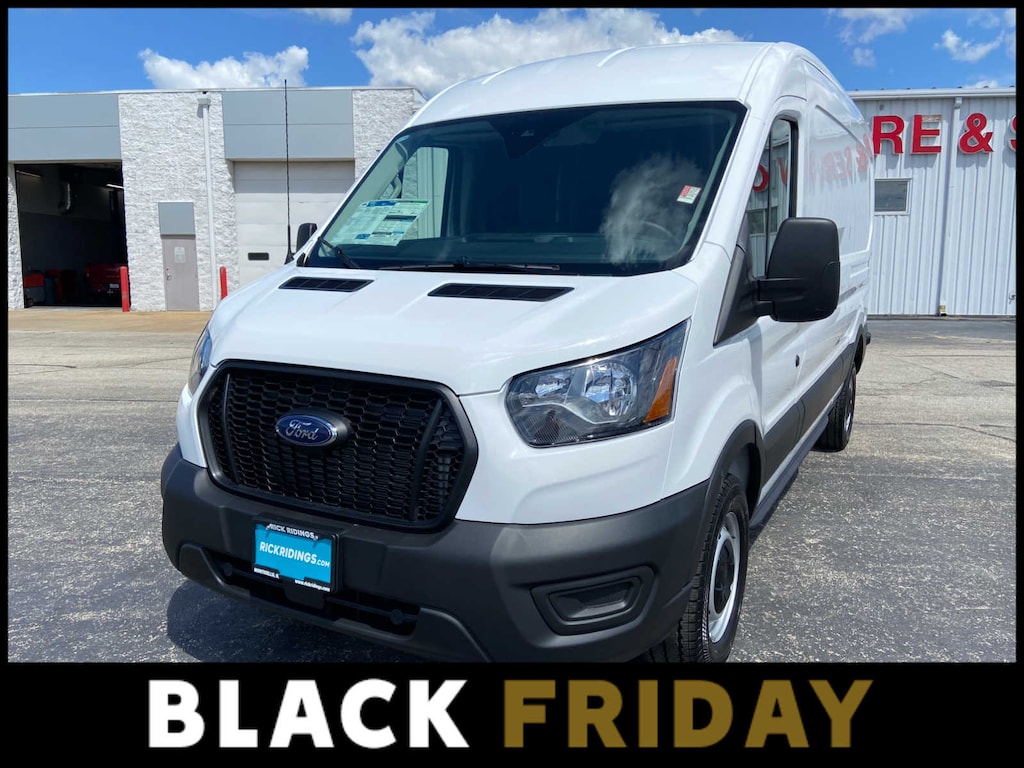 New 2025 Ford Transit Cargo Van T-250 148 Med Rf 9070 GVWR RWD
