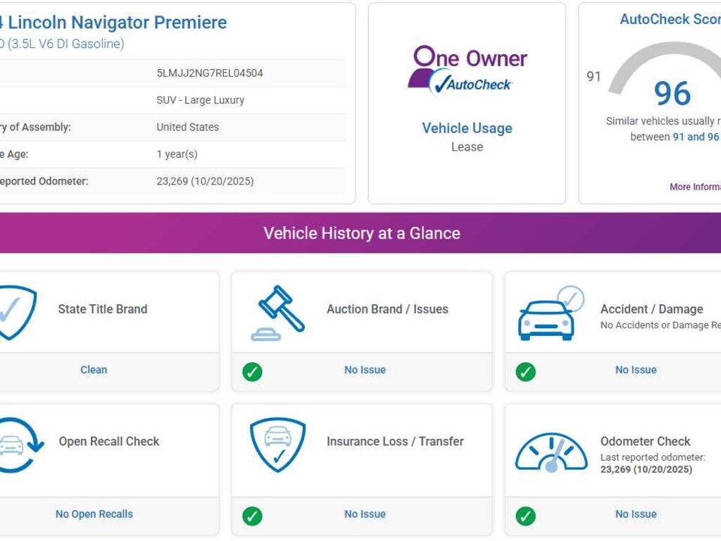Used 2024 Lincoln Navigator Premiere 4x4