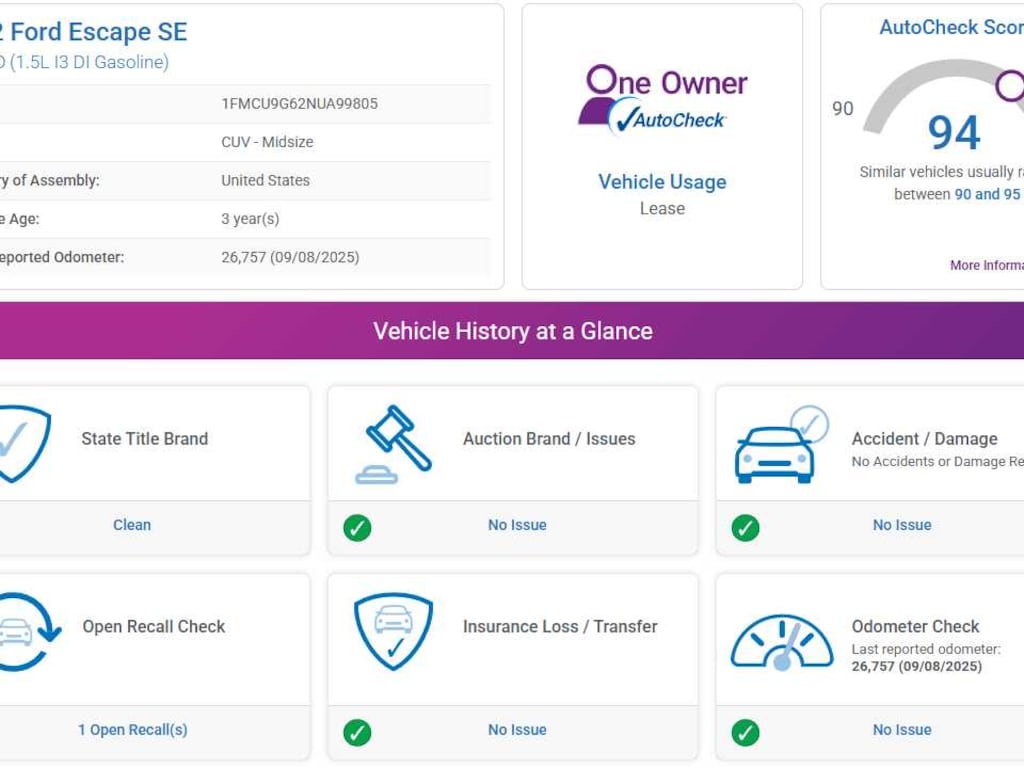 Used 2022 Ford Escape SE AWD