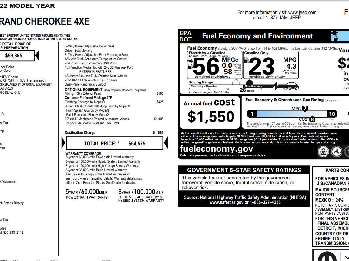 Used 2022 Jeep Grand Cherokee 4xe with VIN 1C4RJYB68N8761954 for sale in Monticello, IL