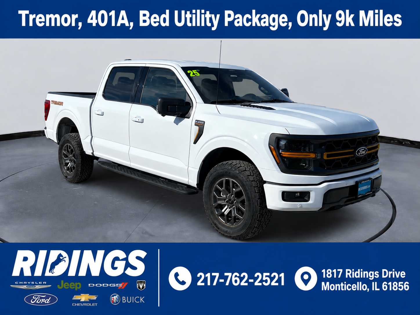 Used 2025 Ford F-150 Tremor 4WD Supercrew 5.5 Box 4WD SuperCrew 5.5 Box