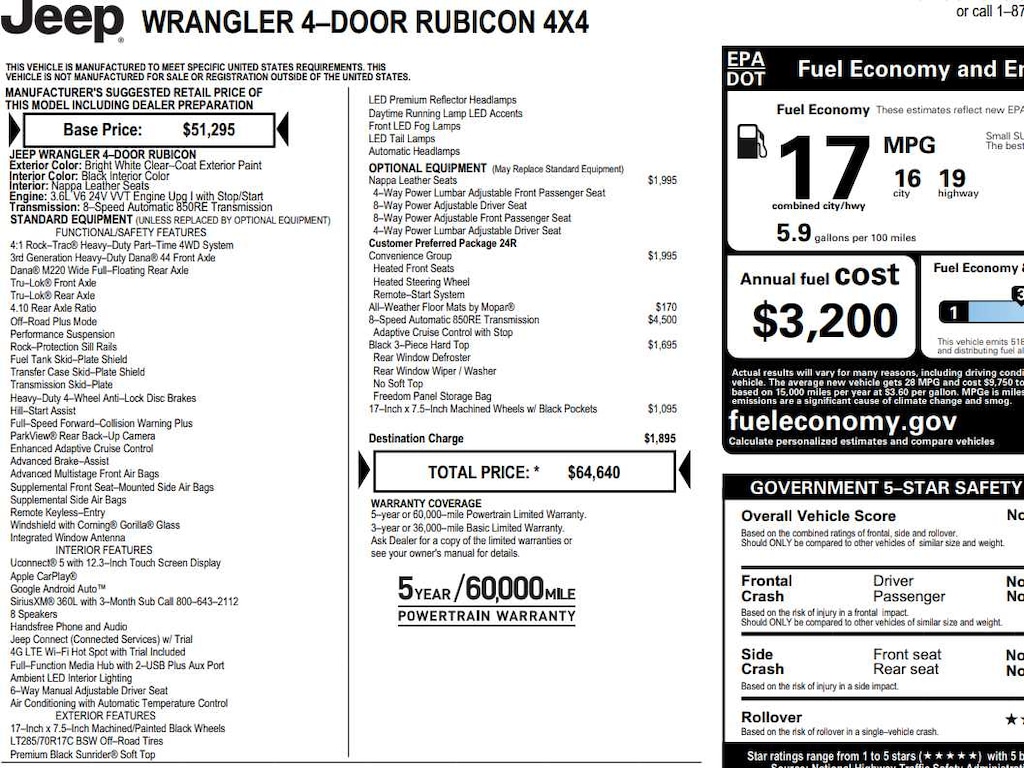 Used 2024 Jeep Wrangler Rubicon 4x4