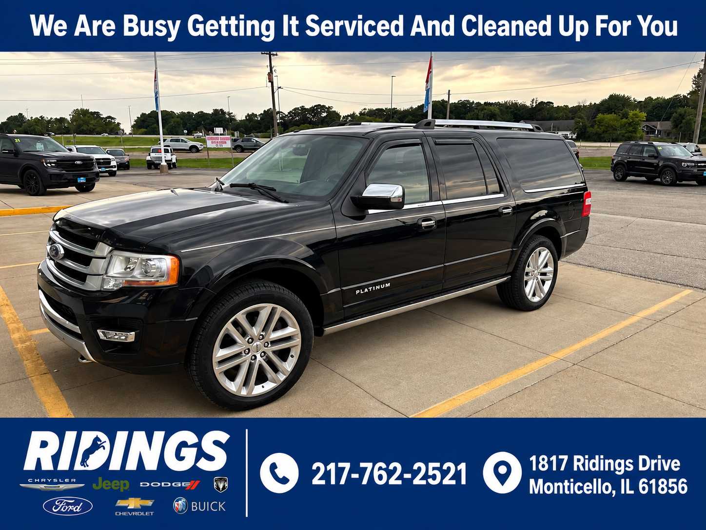 Used 2017 Ford Expedition Platinum with VIN 1FMJK1MT8HEA23447 for sale in Monticello, IL