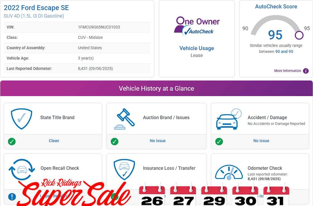 Used 2022 Ford Escape SE AWD