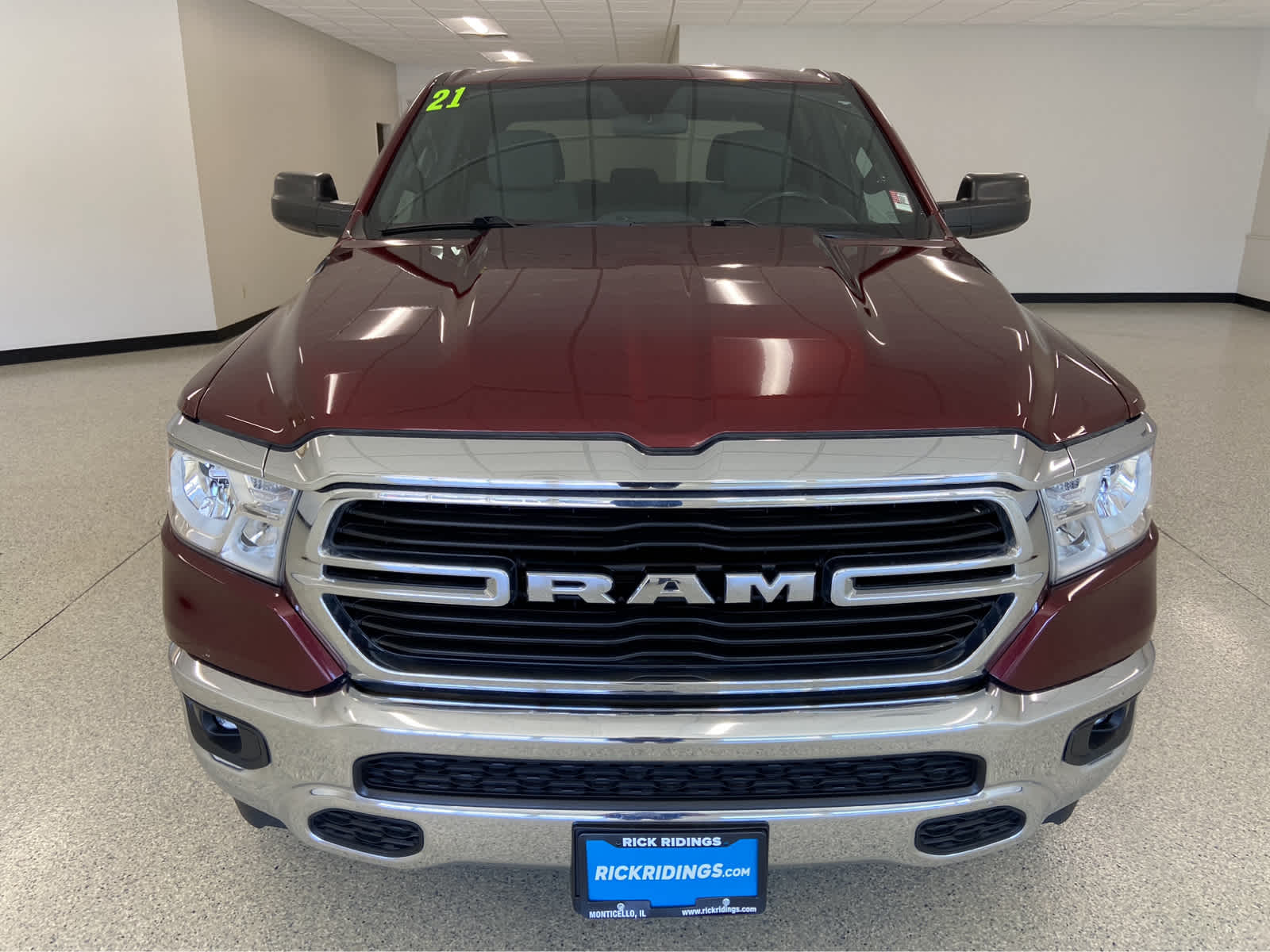 Used 2021 RAM Ram 1500 Pickup Big Horn/Lone Star with VIN 1C6SRFFT8MN522555 for sale in Monticello, IL