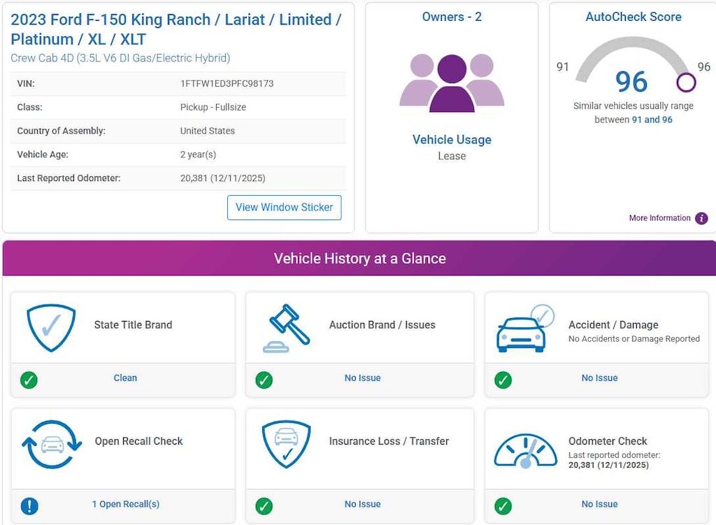 Used 2023 Ford F-150 XLT 4WD Supercrew 5.5 Box 4WD SuperCrew 5.5 Box