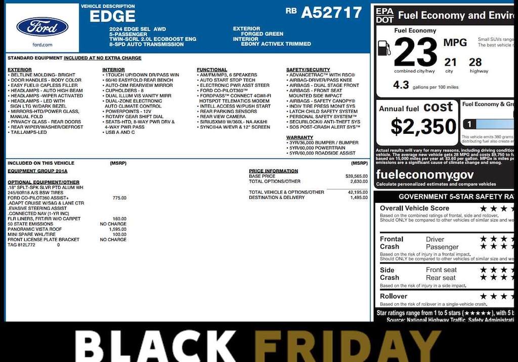 Used 2024 Ford Edge SEL AWD