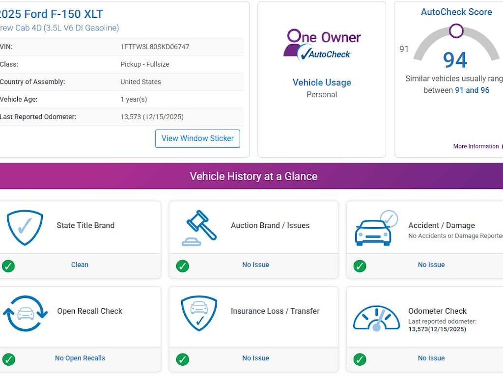 Used 2025 Ford F-150 XLT 4WD Supercrew 5.5 Box 4WD SuperCrew 5.5 Box