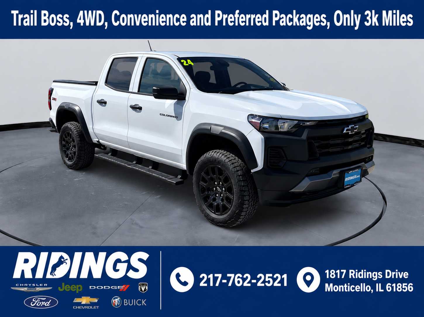 Used 2024 Chevrolet Colorado 4WD Trail Boss Crew Cab Crew Cab