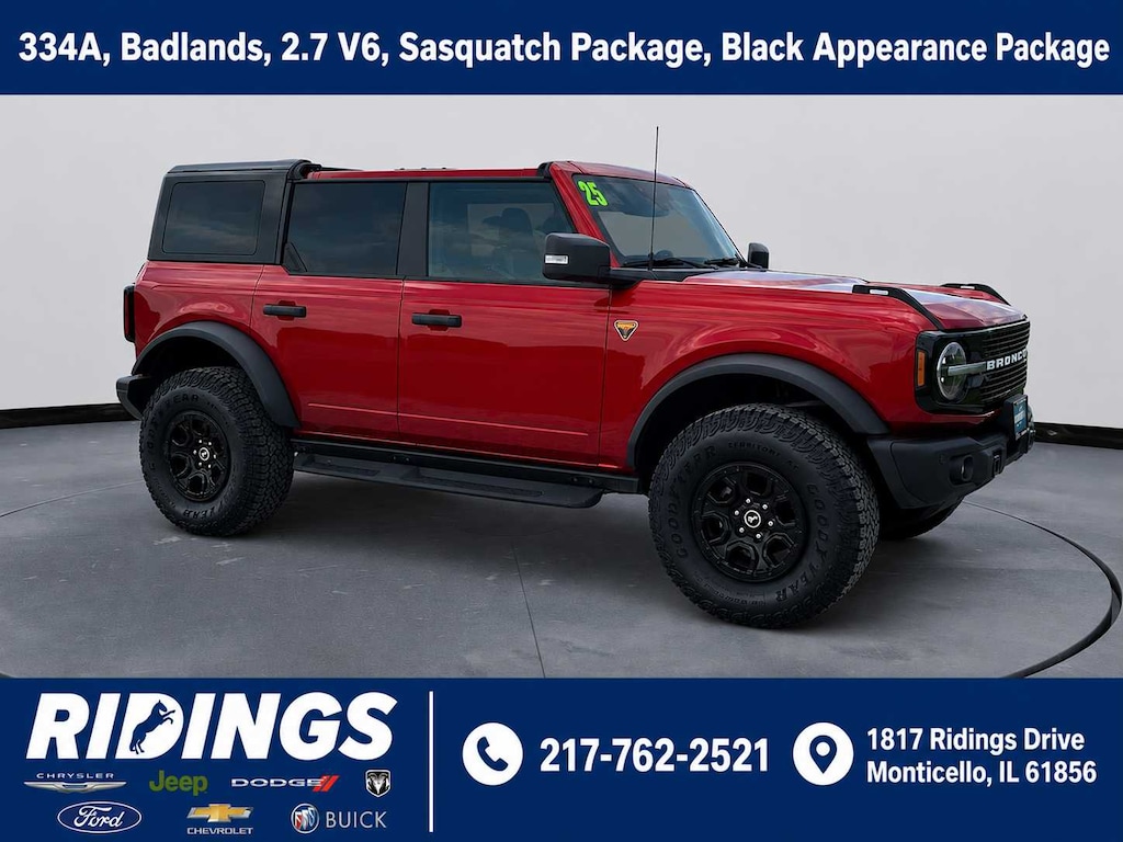 Used 2025 Ford Bronco Badlands Advanced 4x4