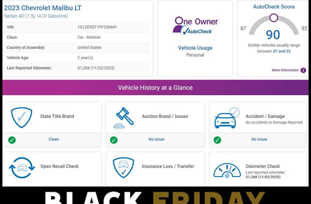 Used 2023 Chevrolet Malibu LT Sedan
